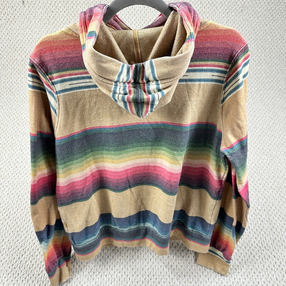 Aviator Nation Hoodie Unisex M Serape Ninja Stripe Aztec Pullover Sweatshirt USA - Picture 2 of 15